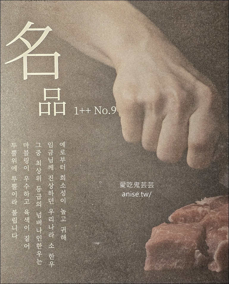 九號韓牛西面店，韓國最高等級韓牛，超推超好吃