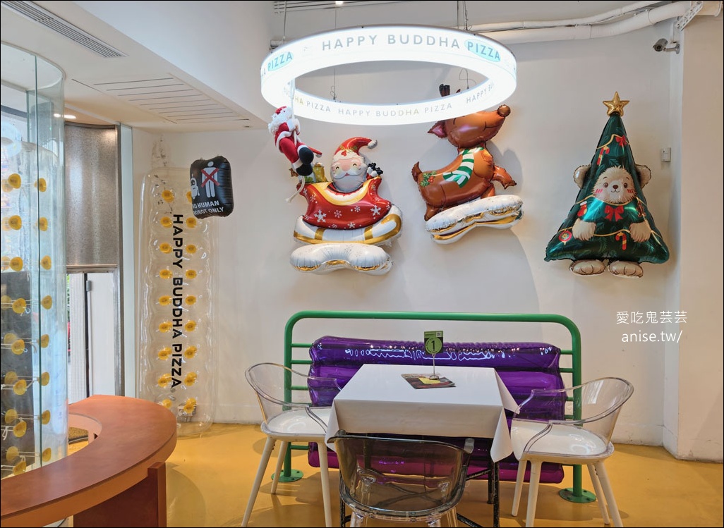 批薩謎勒 Happy Buddha Pizza，捷運中山國小站超值Pizza、義大利麵，很不錯耶！