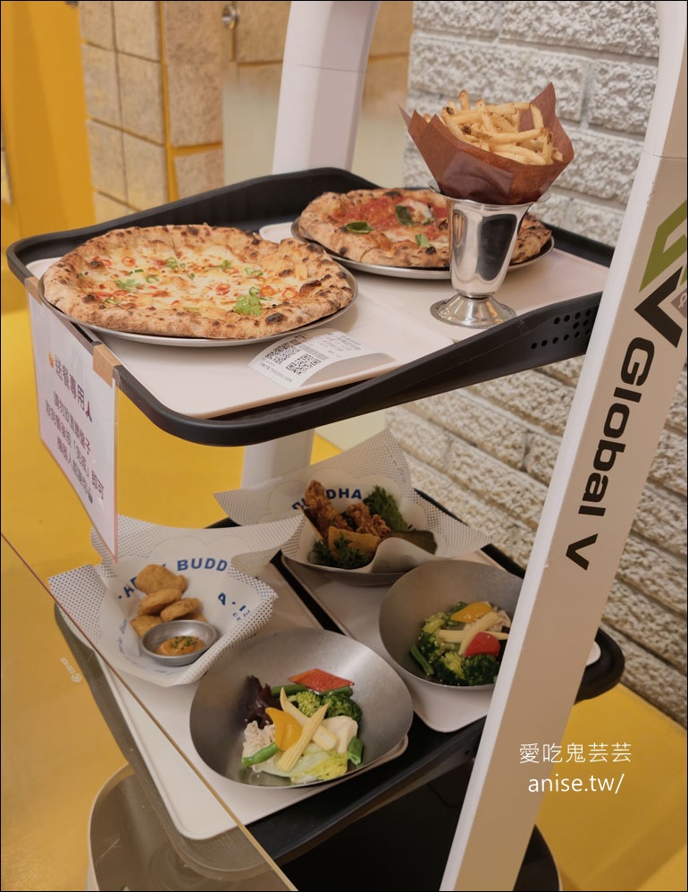 批薩謎勒 Happy Buddha Pizza，捷運中山國小站超值Pizza、義大利麵，很不錯耶！