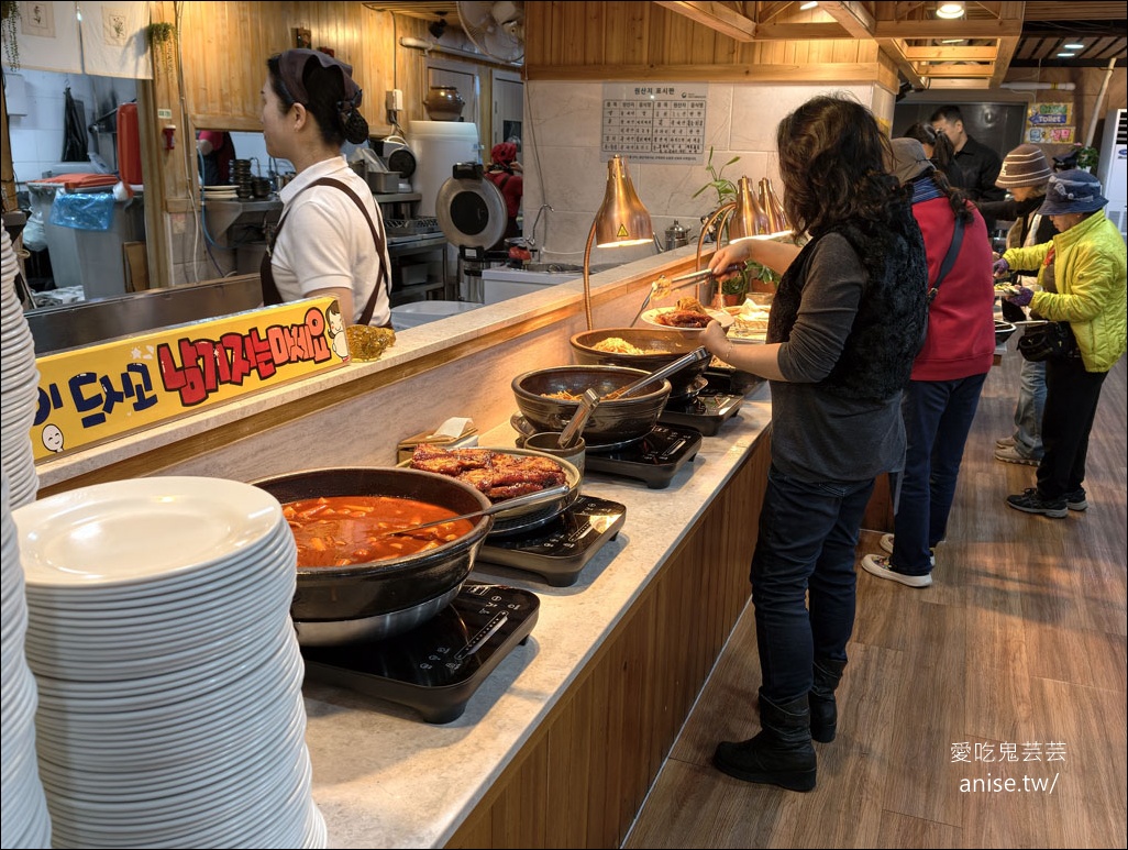 豆田裡 | 釜山南浦洞、扎嘎其美食，韓式自助餐吃到飽，有釜山媽媽的味道，一個人也可以吃得超豐盛！