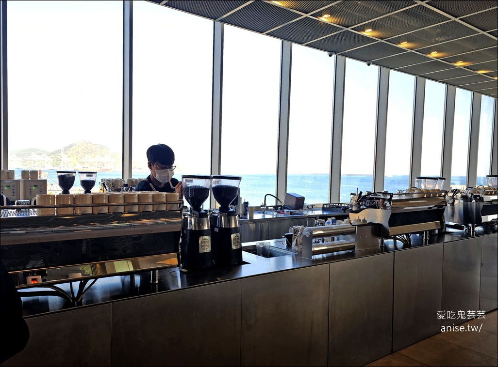 P.ARK，釜山影島海景咖啡廳，不僅有絕景，烘焙也超有水準！