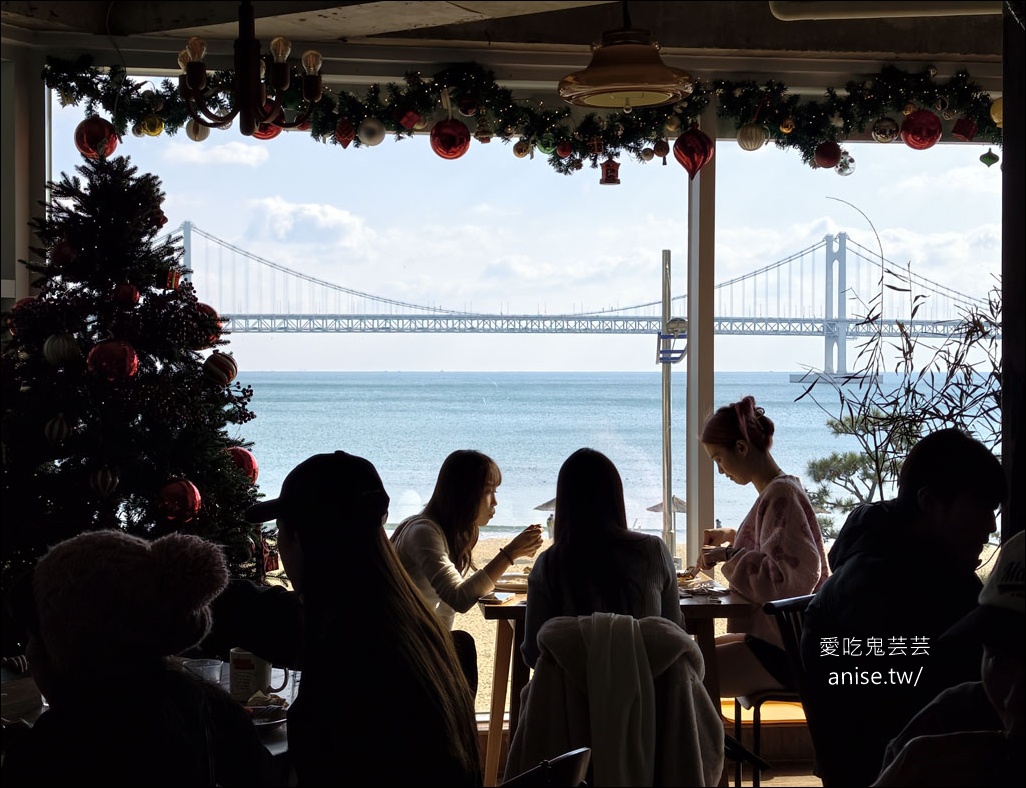 Working holiday busan，釜山廣安里海景早午餐/咖啡廳，美死我了！