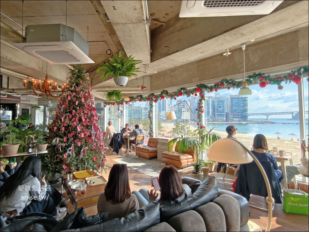 Working holiday busan，釜山廣安里海景早午餐/咖啡廳，美死我了！