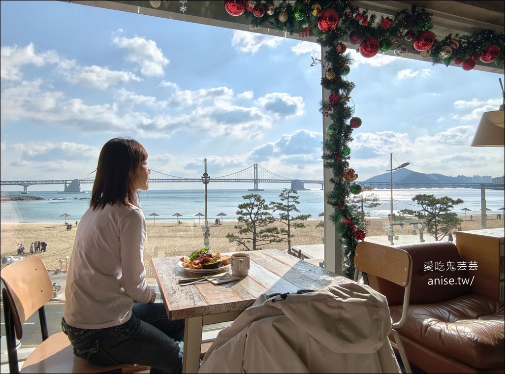 Working holiday busan，釜山廣安里海景早午餐/咖啡廳，美死我了！