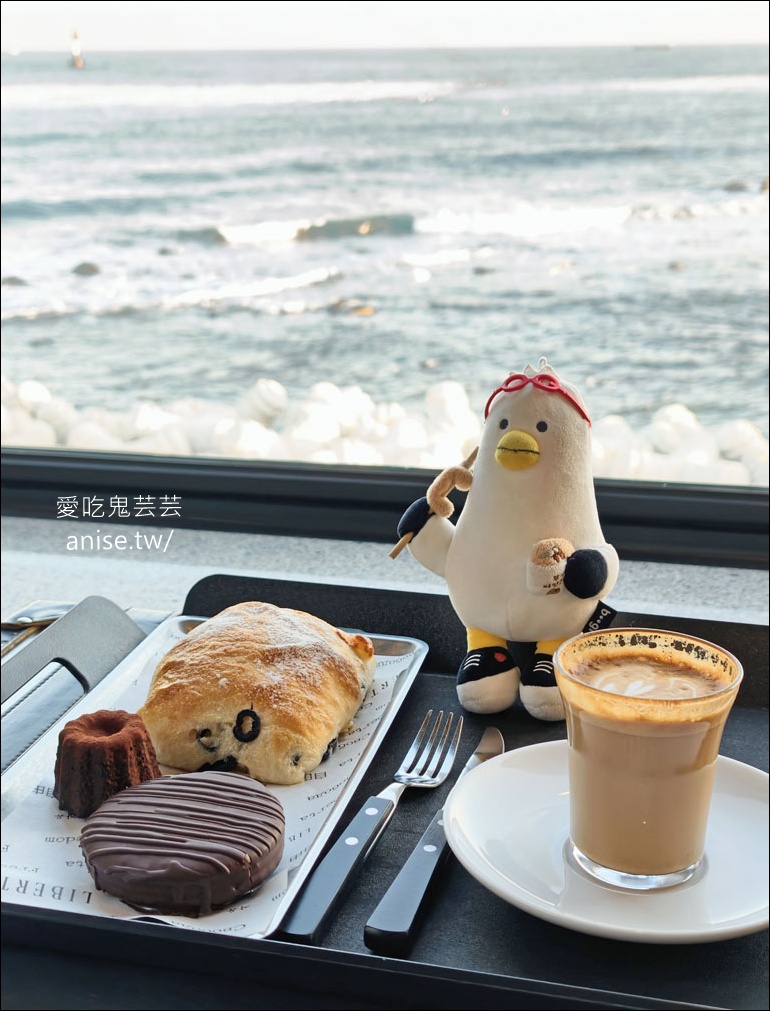 青沙浦海景咖啡 | Liberta，海雲台膠囊列車盡頭，海景第一排烘焙咖啡店