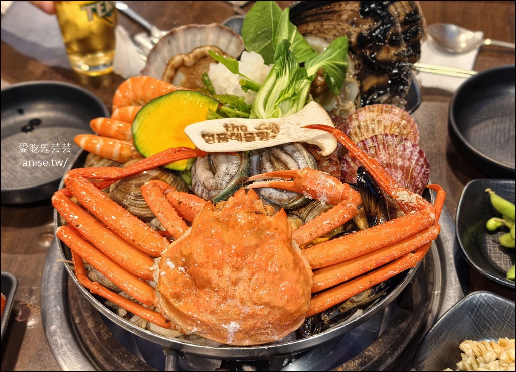 海雲台the名品海鮮湯烤貝類，熱呼呼的海鮮火鍋 @愛吃鬼芸芸