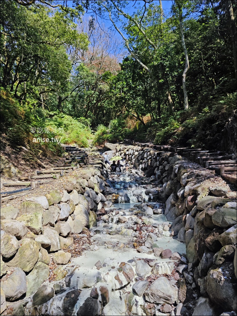 陽明山野溪溫泉 | 紫明溪溫泉露頭，泡泡腳好溫暖！