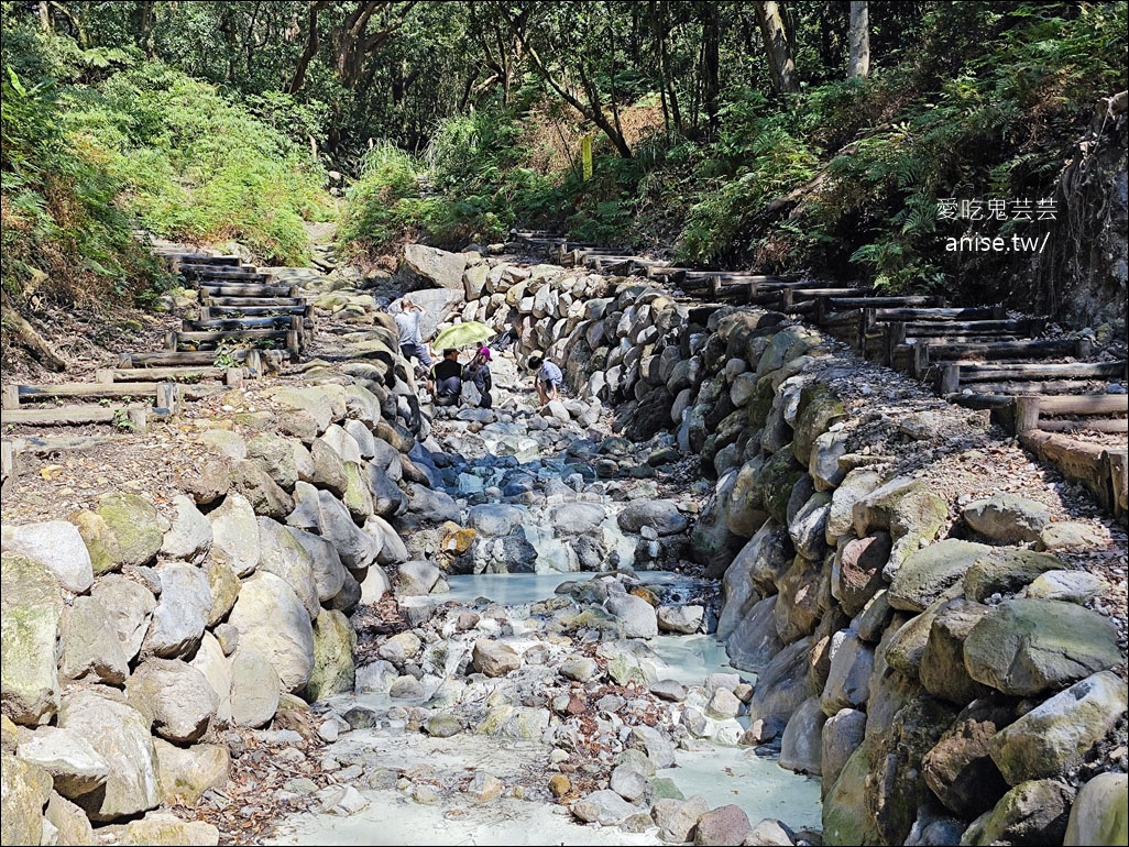 陽明山野溪溫泉 | 紫明溪溫泉露頭，泡泡腳好溫暖！