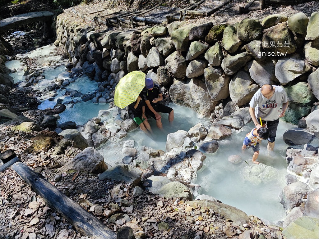 陽明山野溪溫泉 | 紫明溪溫泉露頭，泡泡腳好溫暖！