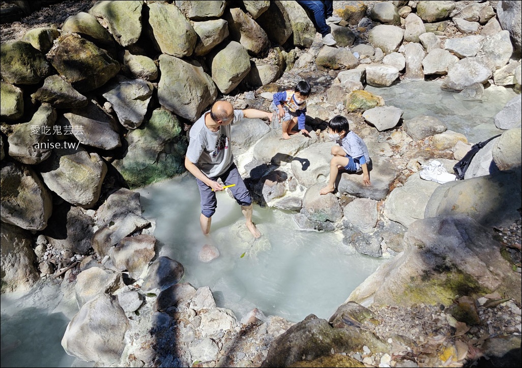 陽明山野溪溫泉 | 紫明溪溫泉露頭，泡泡腳好溫暖！