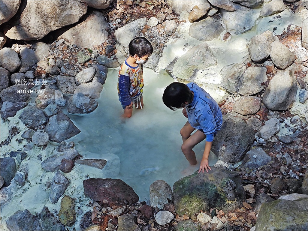 陽明山野溪溫泉 | 紫明溪溫泉露頭，泡泡腳好溫暖！