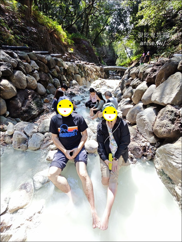 陽明山野溪溫泉 | 紫明溪溫泉露頭，泡泡腳好溫暖！