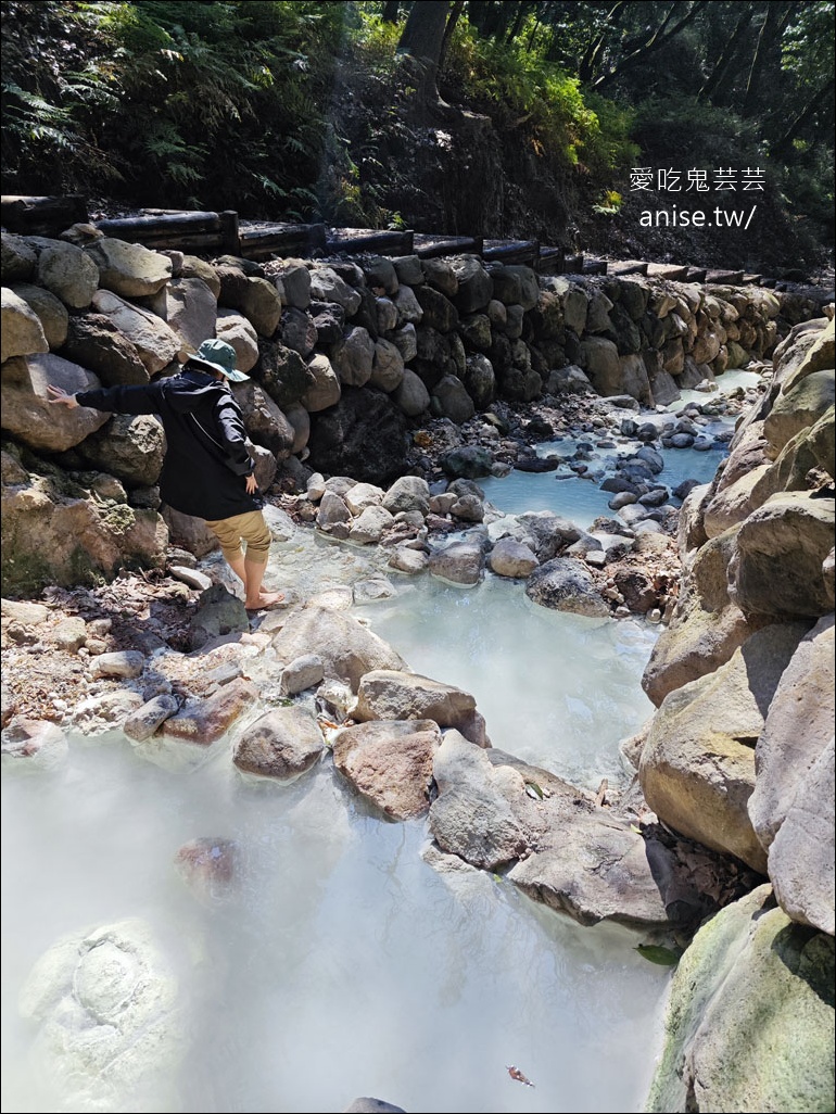 陽明山野溪溫泉 | 紫明溪溫泉露頭，泡泡腳好溫暖！