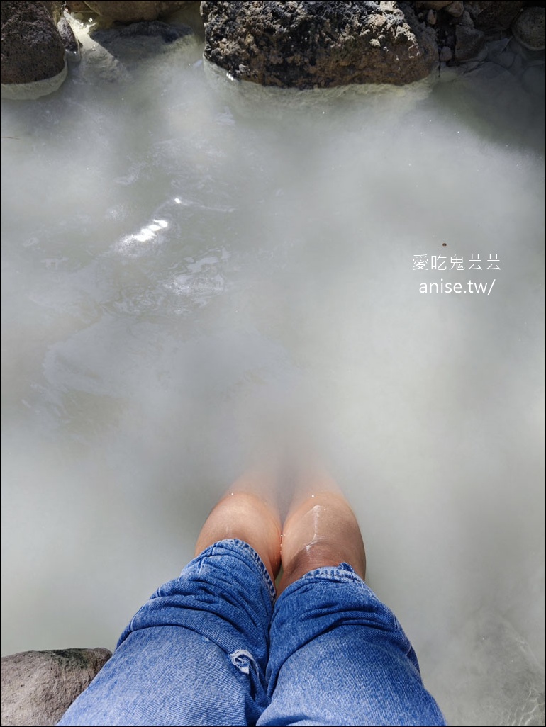 陽明山野溪溫泉 | 紫明溪溫泉露頭，泡泡腳好溫暖！