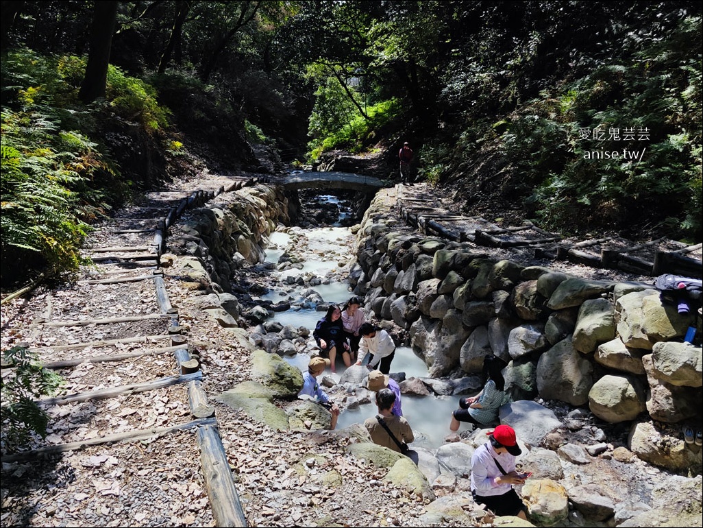 陽明山野溪溫泉 | 紫明溪溫泉露頭，泡泡腳好溫暖！