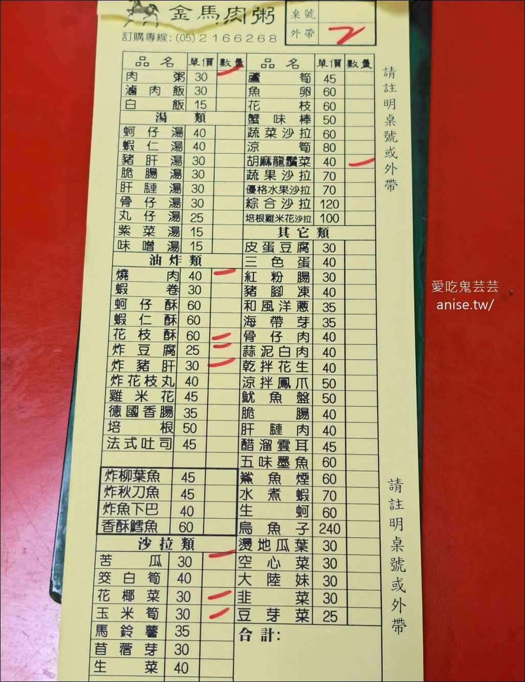 嘉義宵夜場 | 金馬肉粥，鹹粥配炸物，爽爽的！ @愛吃鬼芸芸
