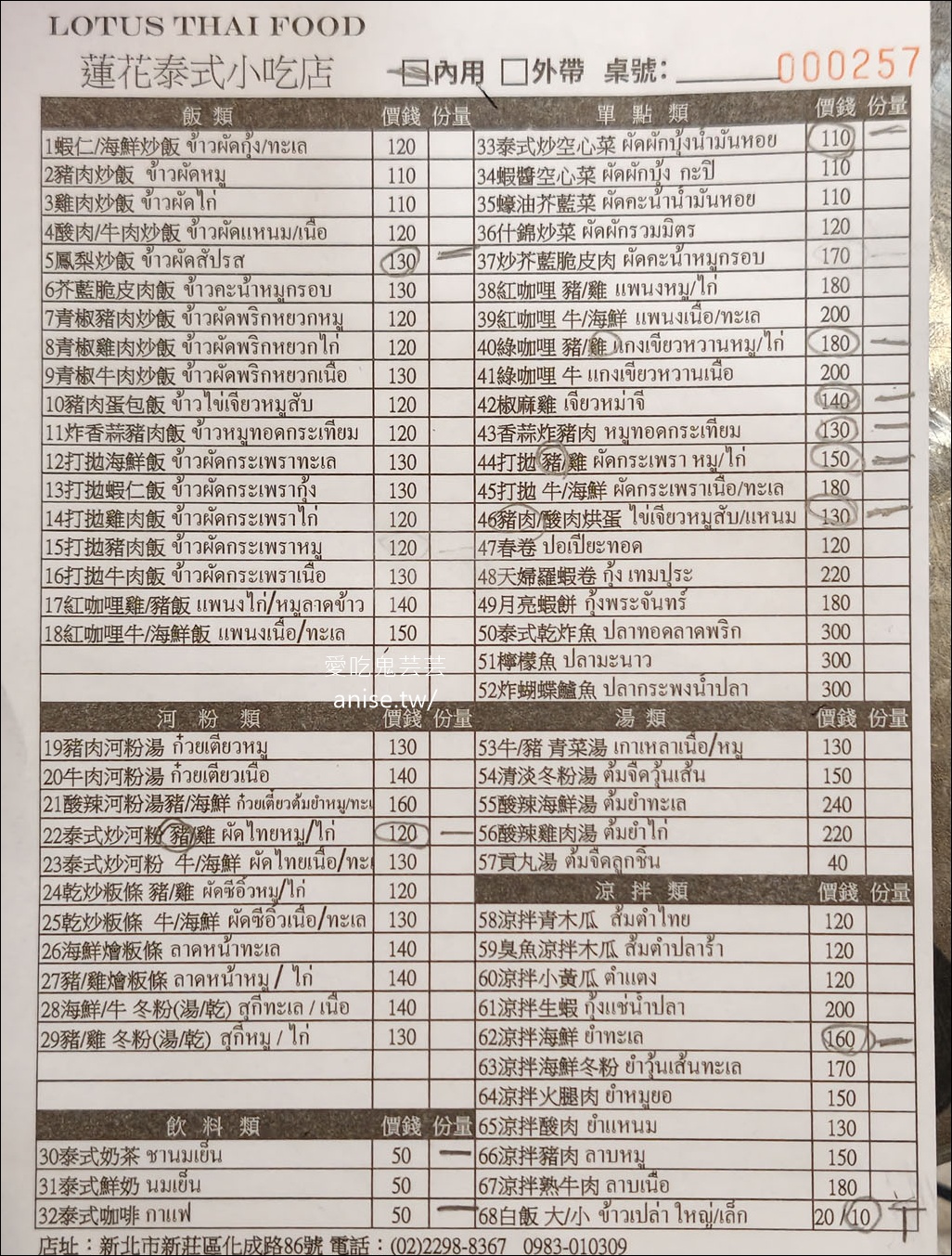 蓮花泰式小吃店，新莊平價划算超人氣泰式料理 @愛吃鬼芸芸