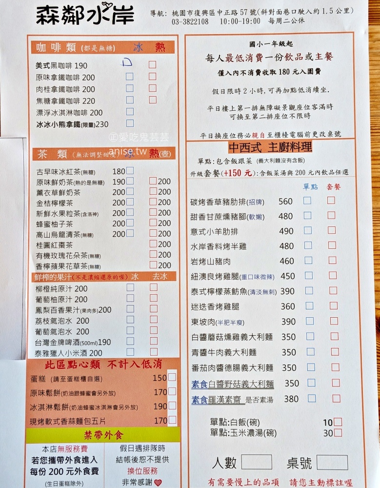 森鄰水岸景觀咖啡館，豬肋排大份量滿足，俯瞰桃園溪口台地的美景(姊姊食記) @愛吃鬼芸芸